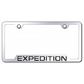 Automotive Gold License Plate Frame - Silver Stainless Steel - GFXPDEC