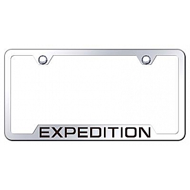 Automotive Gold License Plate Frame - Silver Stainless Steel - GFXPDEC
