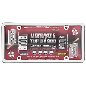 Cruiser License Plate Frame - Tuf Bubble Shield Die Cast Zinc - 62310