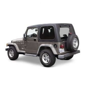 Smittybilt Hard Top 1-Piece Black Fiberglass - 619701-2