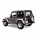 Smittybilt Hard Top 1-Piece Black Fiberglass - 619701