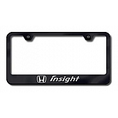 Automotive Gold License Plate Frame - Black Stainless Steel - LFINSEB