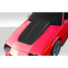 Extreme Dimensions Hood Scoop - Fiberglass Reinforced Plastic Black - 112439