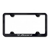 Automotive Gold License Plate Frame - Black Stainless Steel - LFWACCEB