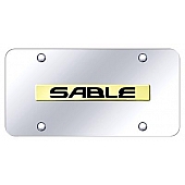 Automotive Gold License Plate - Sable Stainless Steel - SBLNGC