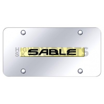 Automotive Gold License Plate - Sable Stainless Steel - SBLNGC