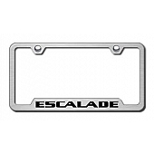 Automotive Gold License Plate Frame - Silver Stainless Steel - GFESAES
