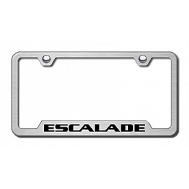 Automotive Gold License Plate Frame - Silver Stainless Steel - GFESAES