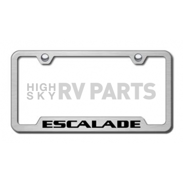 Automotive Gold License Plate Frame - Silver Stainless Steel - GFESAES