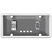Cruiser License Plate Frame - Tuf Bubble Shield Die Cast Zinc - 62320