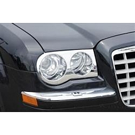 Putco Headlight Trim - ABS Plastic Silver Set Of 2 - 403503