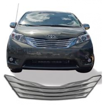 Coast To Coast Grille Insert - Chrome Plated ABS Plastic - GI201