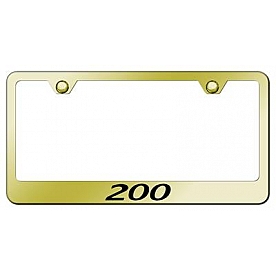 Automotive Gold License Plate Frame - Gold Stainless Steel - LF200EG