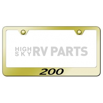 Automotive Gold License Plate Frame - Gold Stainless Steel - LF200EG