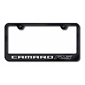 Automotive Gold License Plate Frame - Black Stainless Steel - LFCMRRSEB