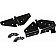 Kentrol Windshield Hinge - Black Stainless Steel Set Of 2 - 50403