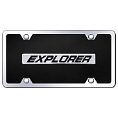 Automotive Gold License Plate - Explorer Acrylic - BXPLCBK