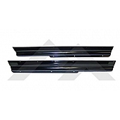 Crown Automotive Rocker Panel Guard - Black Flat Powder Coated Steel Set Of 2 - RT26046