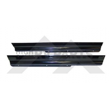 Crown Automotive Rocker Panel Guard - Black Flat Powder Coated Steel Set Of 2 - RT26046