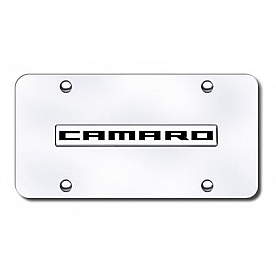 Automotive Gold License Plate - Camaro Stainless Steel - CMRNCC