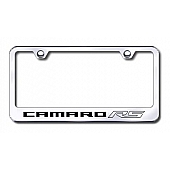 Automotive Gold License Plate Frame - Silver Stainless Steel - LFCMRRSEC