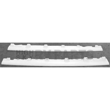 Street Scene Side Skirt - Primered Carbon Fiber Top With Fiberglass Underlay White Set of 2 - 95070898