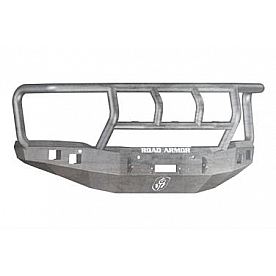Road Armor Bumper Stealth Titan II 1-Piece Design Steel Natural - 214R2Z