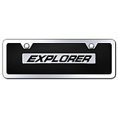 Automotive Gold License Plate - Explorer Acrylic - BXPLCBMK