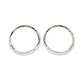 Rugged Ridge Headlight Trim - Plastic Silver Set Of 2 - 1241904