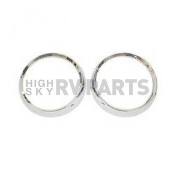 Rugged Ridge Headlight Trim - Plastic Silver Set Of 2 - 1241904