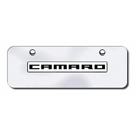 Automotive Gold License Plate - Camaro Stainless Steel - CMRNCCM