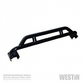 Westin Automotive Rocker Panel Guard - Oval Tube Powder Coated Steel Black Set Of 2 - 424035