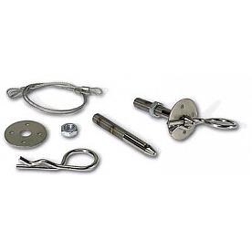 Moroso Performance Hood Pin -  Silver Steel - 39016