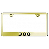Automotive Gold License Plate Frame - Gold Stainless Steel - LF300EG