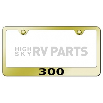 Automotive Gold License Plate Frame - Gold Stainless Steel - LF300EG