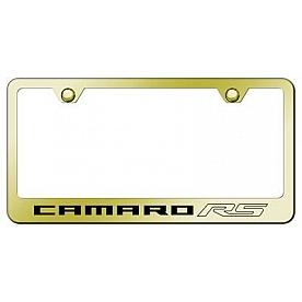 Automotive Gold License Plate Frame - Gold Stainless Steel - LFCMRRSEG