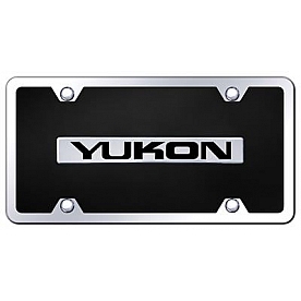 Automotive Gold License Plate - Yukon Acrylic - BYUKCBK