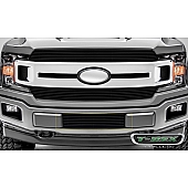 T-Rex Truck Products Bumper Grille Insert Horizontal Bar Powder Coated Black Aluminum - 25571B