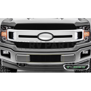 T-Rex Truck Products Bumper Grille Insert Horizontal Bar Powder Coated Black Aluminum - 25571B