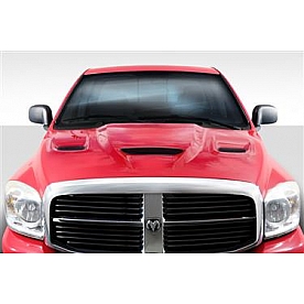 Extreme Dimensions Hood - Fiberglass Reinforced Plastic Black - Hellcat - 113212