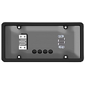Cruiser License Plate Frame - Tuf Bubble Shield Die Cast Zinc - 62520