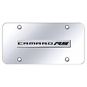 Automotive Gold License Plate - Camaro RS Stainless Steel - CMRRSNCC