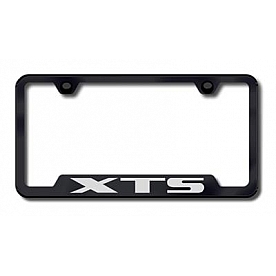 Automotive Gold License Plate Frame - Black Stainless Steel - GFXTSEB