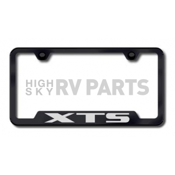 Automotive Gold License Plate Frame - Black Stainless Steel - GFXTSEB