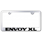 Automotive Gold License Plate Frame - Silver Stainless Steel - LFEXLEC