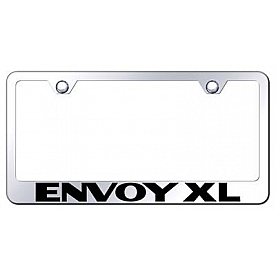 Automotive Gold License Plate Frame - Silver Stainless Steel - LFEXLEC