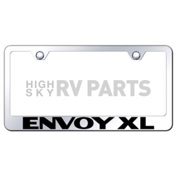Automotive Gold License Plate Frame - Silver Stainless Steel - LFEXLEC