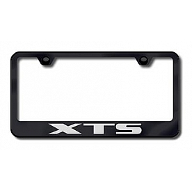Automotive Gold License Plate Frame - Black Stainless Steel - LFXTSEB