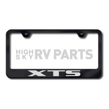 Automotive Gold License Plate Frame - Black Stainless Steel - LFXTSEB