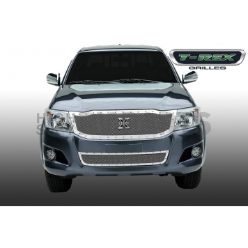 T-Rex Truck Products Grille Insert - Mesh Rectangular Polished Stainless Steel - 6719090-1